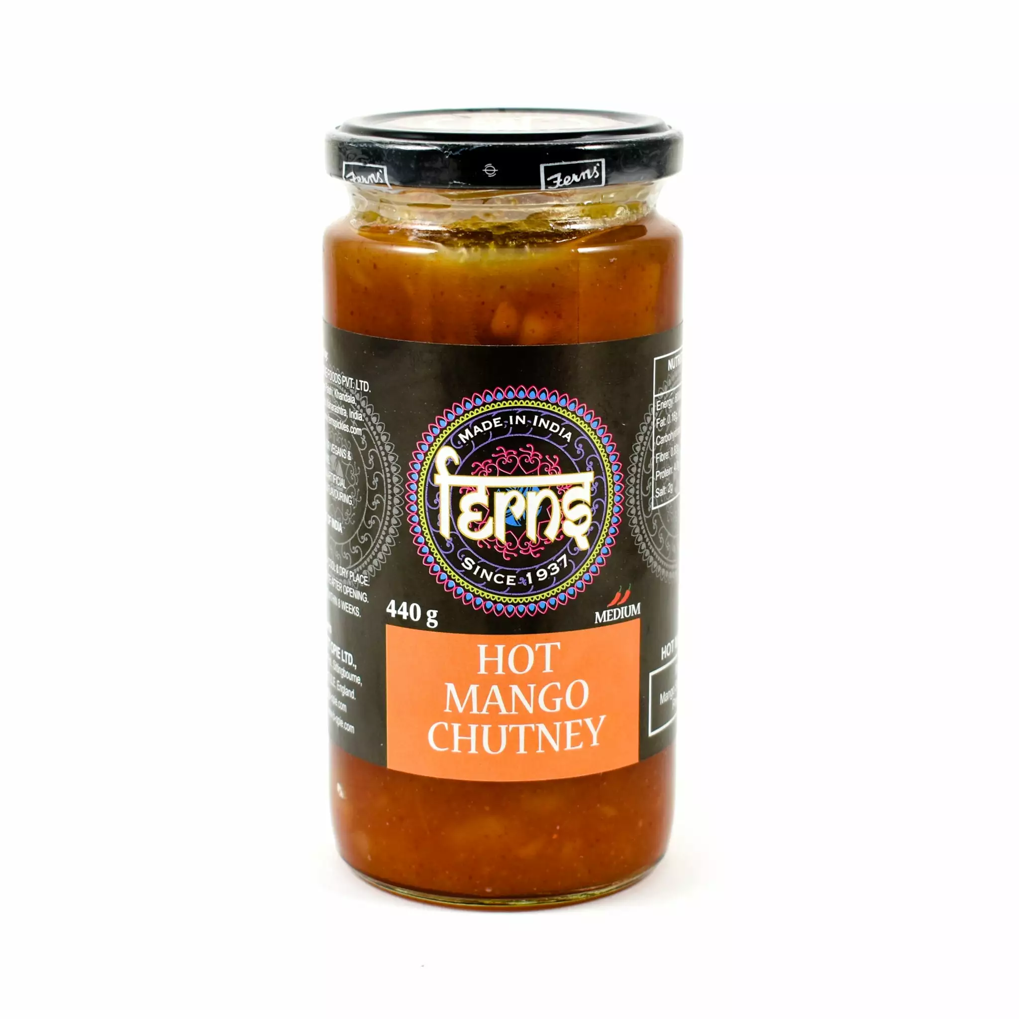 Ferns' Hot Mango Chutney 440g 3 Ferns' Hot Mango Chutney 440g
