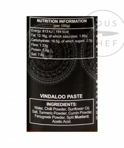 Ferns' Vindaloo Paste 380g Ingredients 7 Ferns' Vindaloo Paste 380g Ingredients
