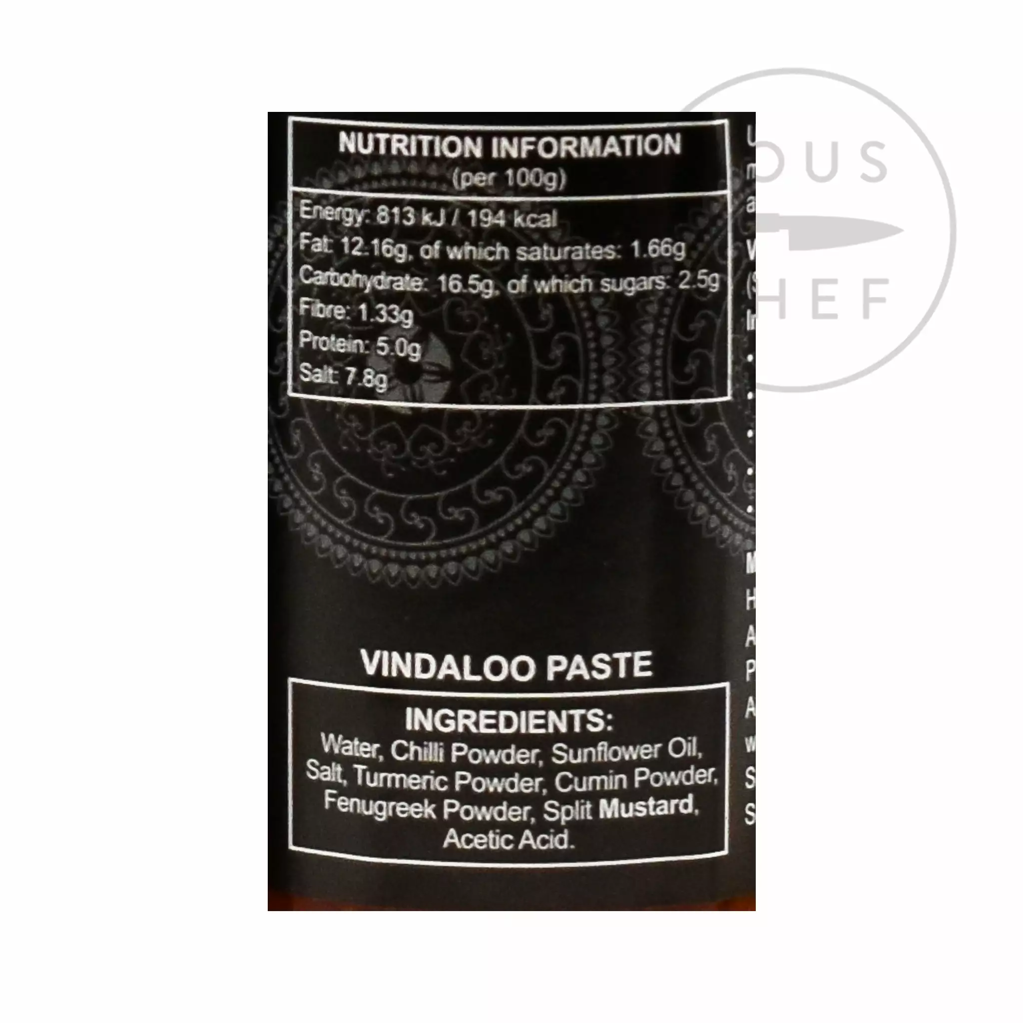 Ferns' Vindaloo Paste 380g Ingredients 5 Ferns' Vindaloo Paste 380g Ingredients