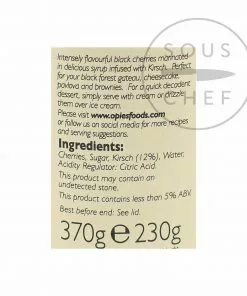 Opies Jam, Honey & Preserves Cherries With Kirsch 230g 6 Opies Jam, Honey & Preserves Cherries With Kirsch 230g