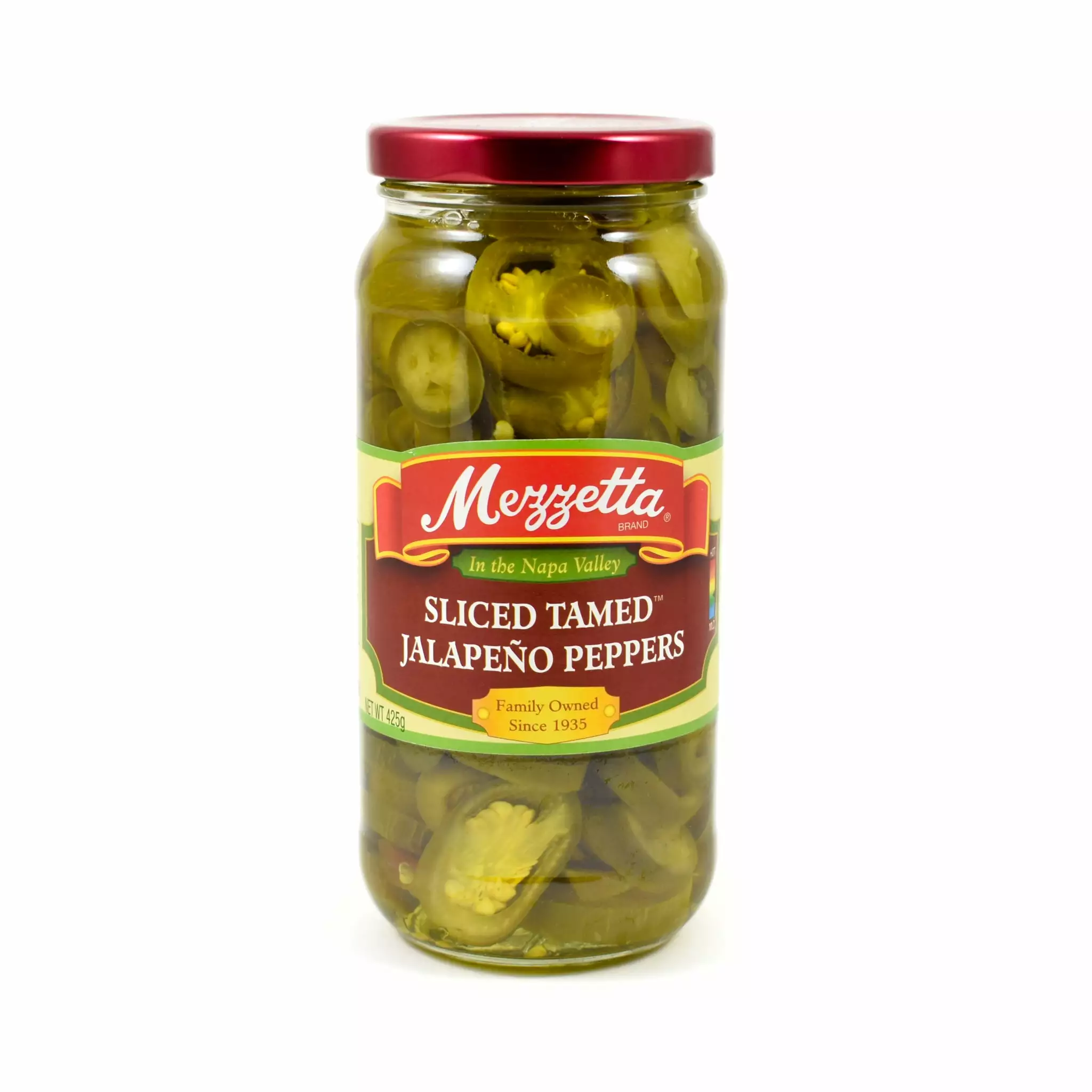 Mezzetta Ingredients Sliced Tamed Jalapeno Peppers 425g Net 3 Mezzetta Ingredients Sliced Tamed Jalapeno Peppers 425g Net