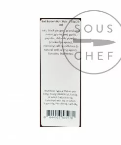 Bad Byron's Butt Rub Ingredients