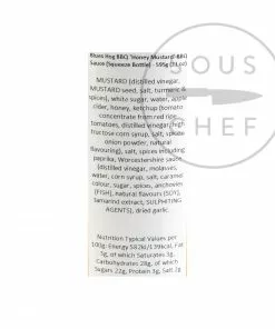 Blues Hog 'Honey Mustard' BBQ Sauce 595g Ingredients