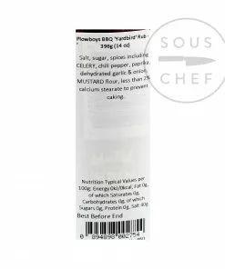 Ingredients Plowboys BBQ 'Yardbird' Rub 397g