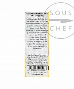 Slap Ya Mama Red Beans & Rice Mix 226g Ingredients