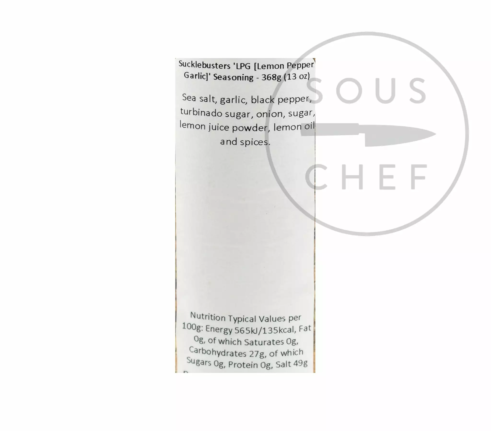 Sucklebusters Lemon Pepper Garlic Seasoning 368g 4 Sucklebusters Lemon Pepper Garlic Seasoning 368g