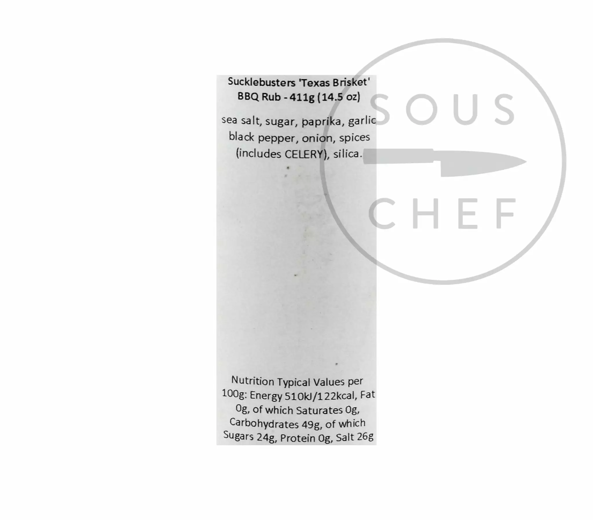Sucklebusters Texas Brisket BBQ Rub 340g Ingredients 4 Sucklebusters Texas Brisket BBQ Rub 340g Ingredients