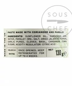 Belazu Zhoug 130g Ingredients 7 Belazu Zhoug 130g Ingredients