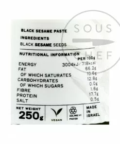 Ingredients Belazu Black Tahini 250g