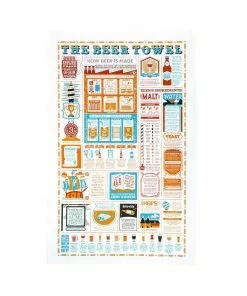 Stuart Gardiner Beer Guide Tea Towel Kitchen Linen