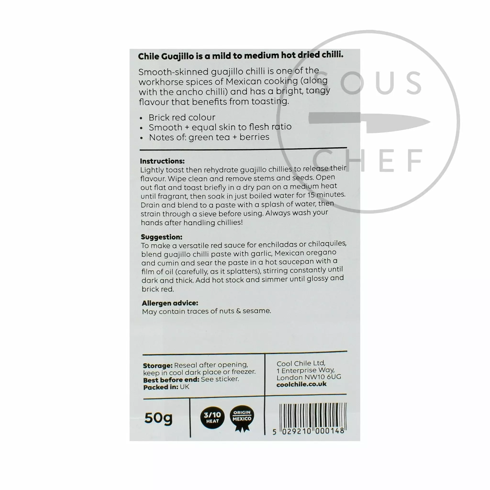Cool Chile Co Whole Guajillo Chillies 50g 4 Cool Chile Co Whole Guajillo Chillies 50g