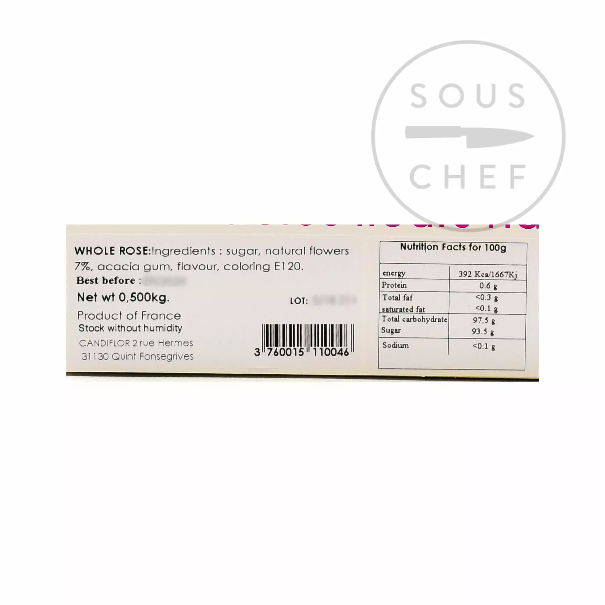 Candiflor Crystallised Whole Roses 500g 5 Candiflor Crystallised Whole Roses 500g