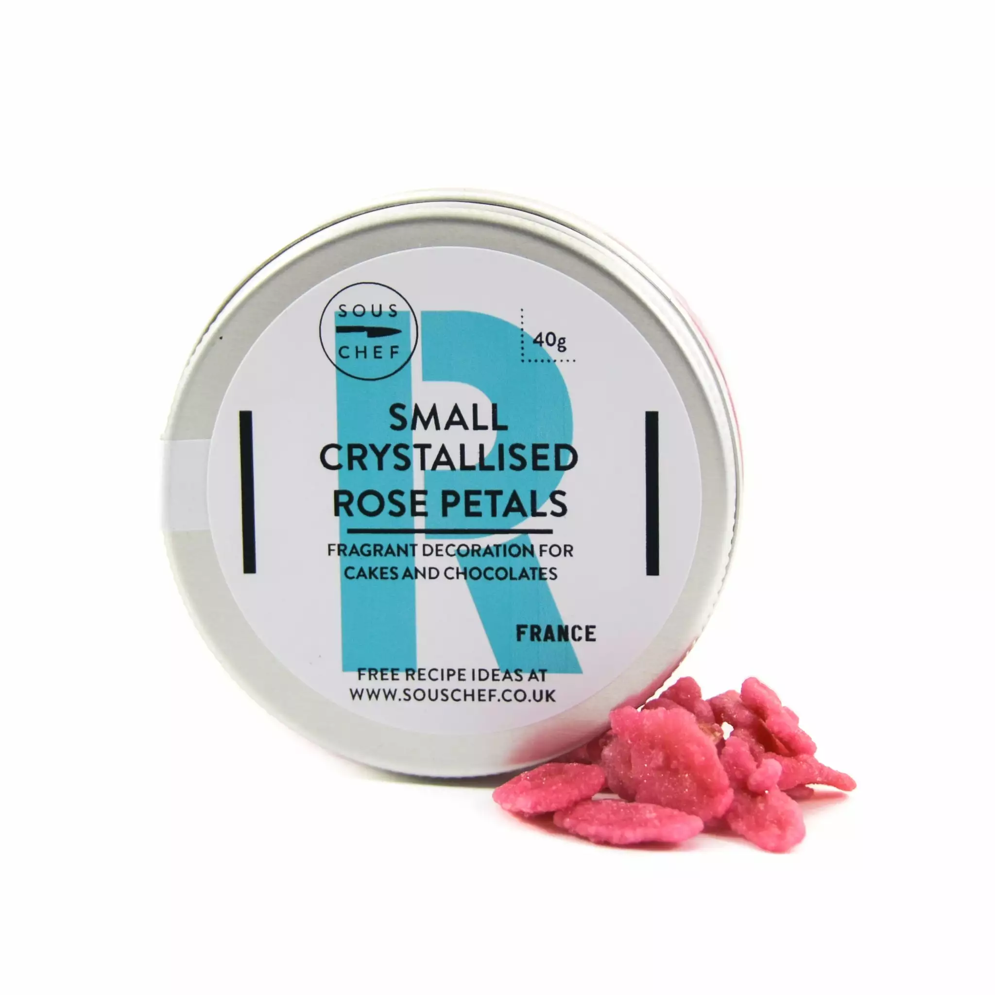 Sous Chef Crystallised Rose Petals 40g 5 Sous Chef Crystallised Rose Petals 40g