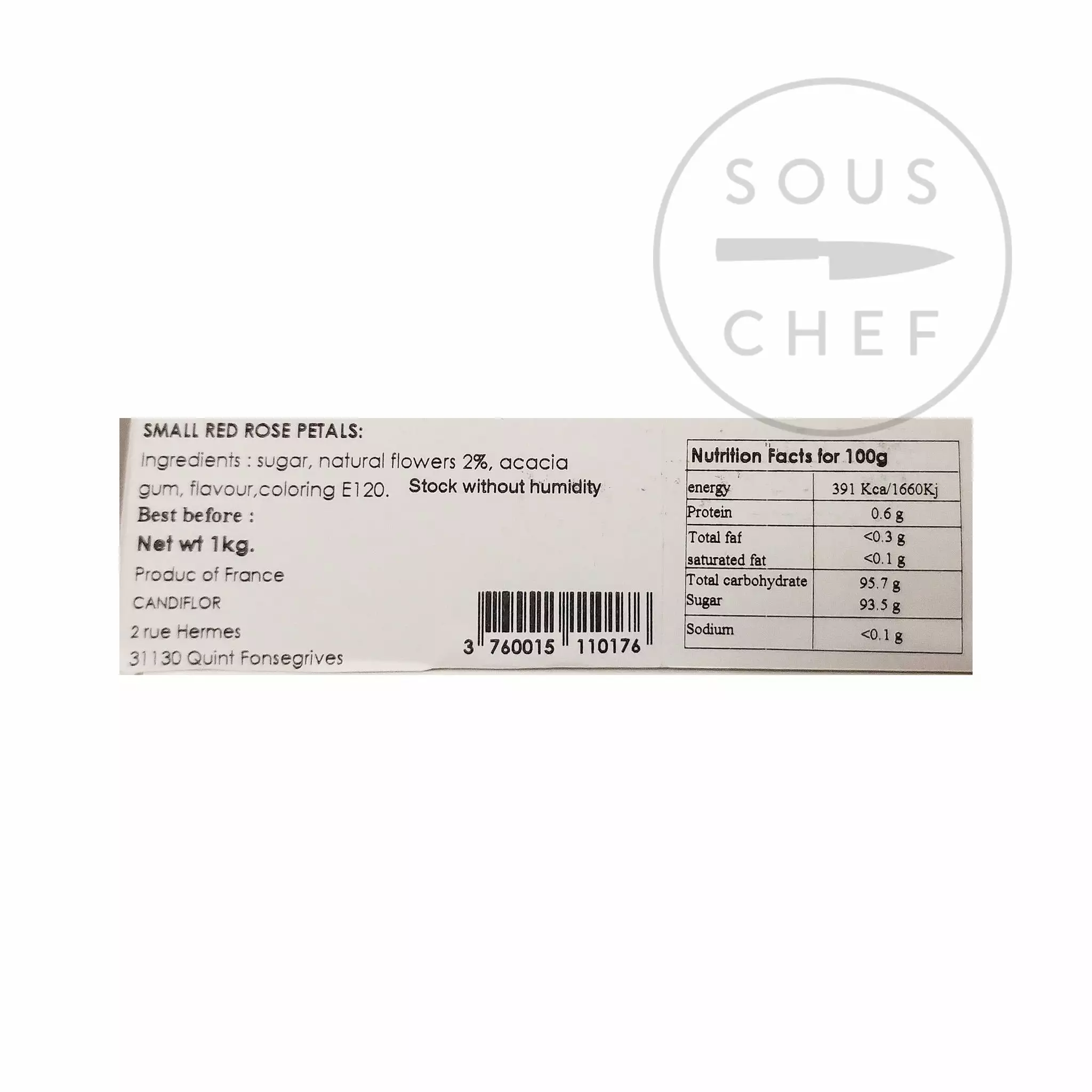 Candiflor Ingredients Crystallised Small Rose Petals 1kg 4 Candiflor Ingredients Crystallised Small Rose Petals 1kg