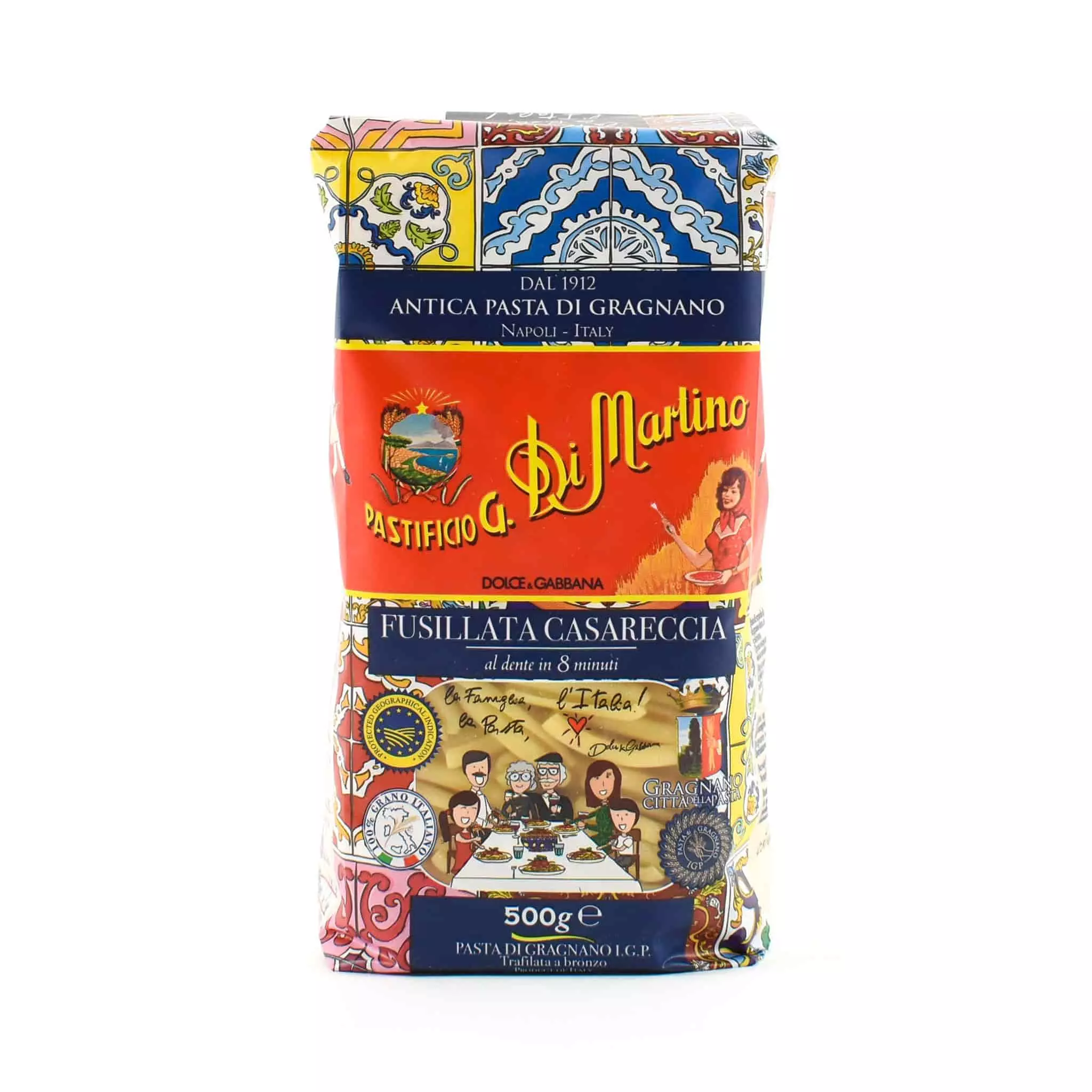 Ingredients Dolce & Gabbana Gragnano IGP Casareccia 500g 3 Ingredients Dolce & Gabbana Gragnano IGP Casareccia 500g