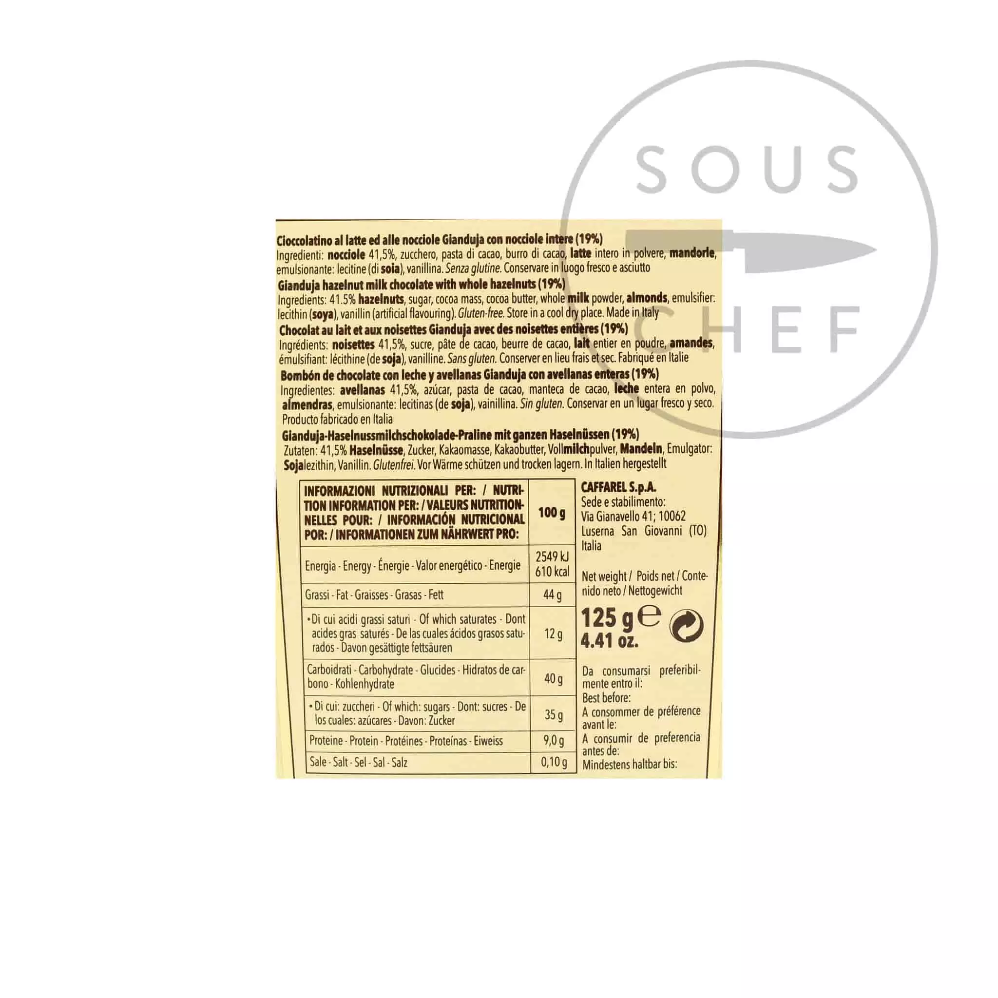 Caffarel Piemonte Ballotin Assorted 125g 4 Caffarel Piemonte Ballotin Assorted 125g