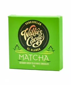 Ingredients Willie's Cacao Matcha White Chocolate 50g
