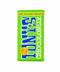 Tony's Chocolonely Dark Chocolate Almonds & Sea Salt 180g Ingredients