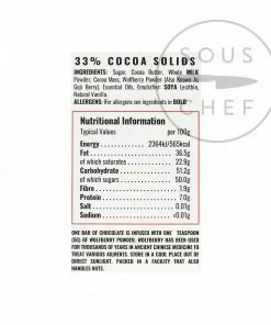 Ingredients Wizards Enchanted Forest Wolf Berry Chocolate 55g
