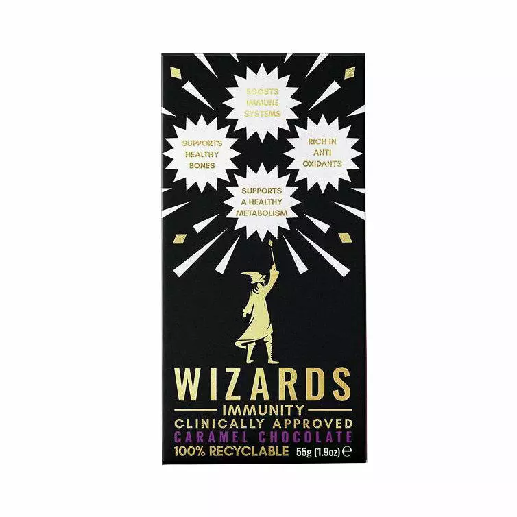Wizards Adult Immunity Caramel Chocolate 55g Ingredients 3 Wizards Adult Immunity Caramel Chocolate 55g Ingredients