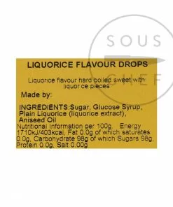 Nipits Original Liquorice Drops 175g Ingredients