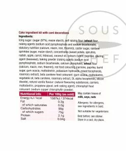 Bakedin Unicorn Cake Baking Kit 975g Ingredients