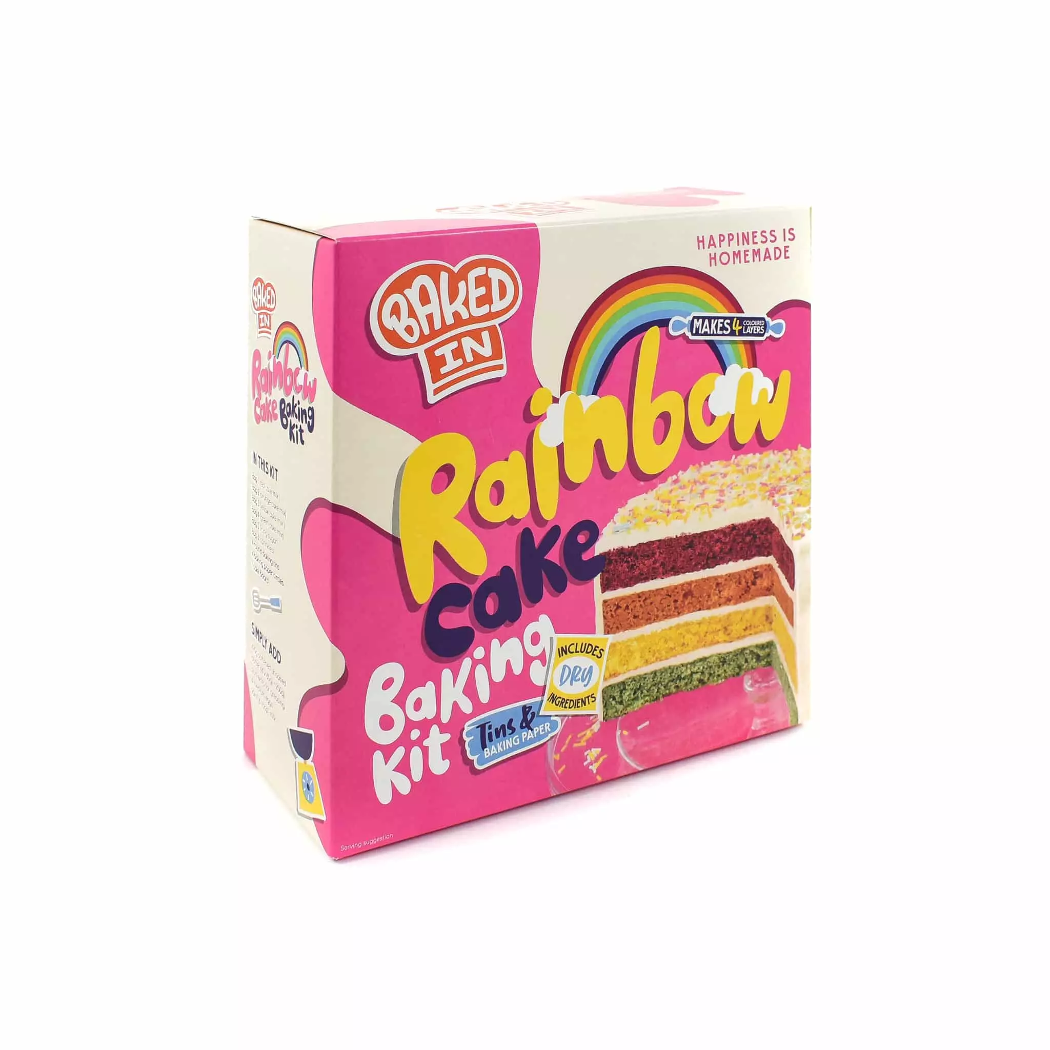 Bakedin Baked In Rainbow Cake Kit 970g 3 Bakedin Baked In Rainbow Cake Kit 970g