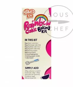 Bakedin Baked In Rainbow Cake Kit 970g 8 Bakedin Baked In Rainbow Cake Kit 970g
