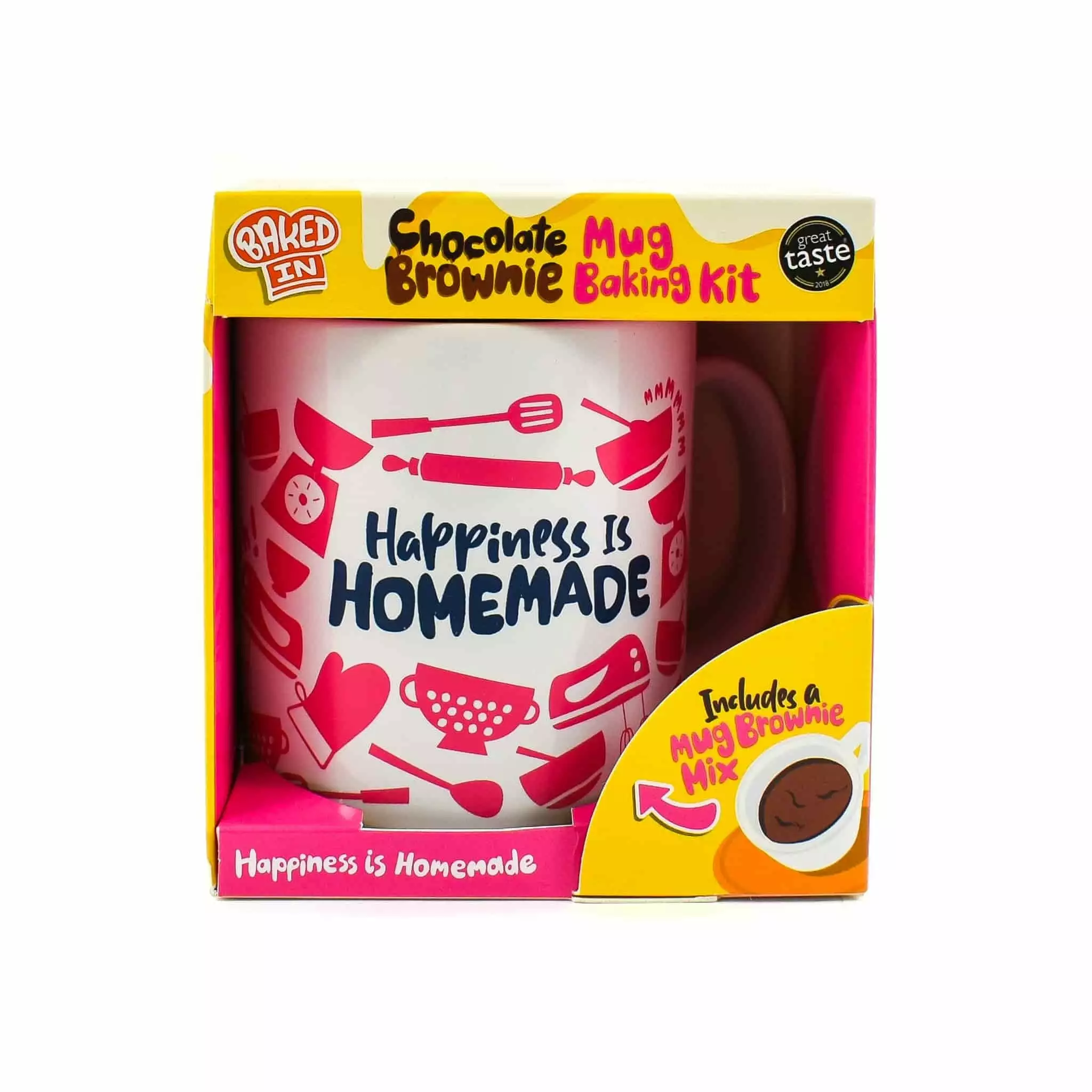 Bakedin Baked In Chocolate Brownie Mug Gift Set 55g 3 Bakedin Baked In Chocolate Brownie Mug Gift Set 55g