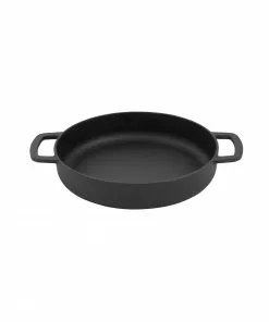 Combekk Sous-Chef Black Recycled Cast Iron Frying Pan 24cm Cookware
