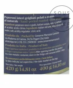 Ingredients Casa Marrazzo Whole Grilled Hand-Peeled Peppers In Brine 420g