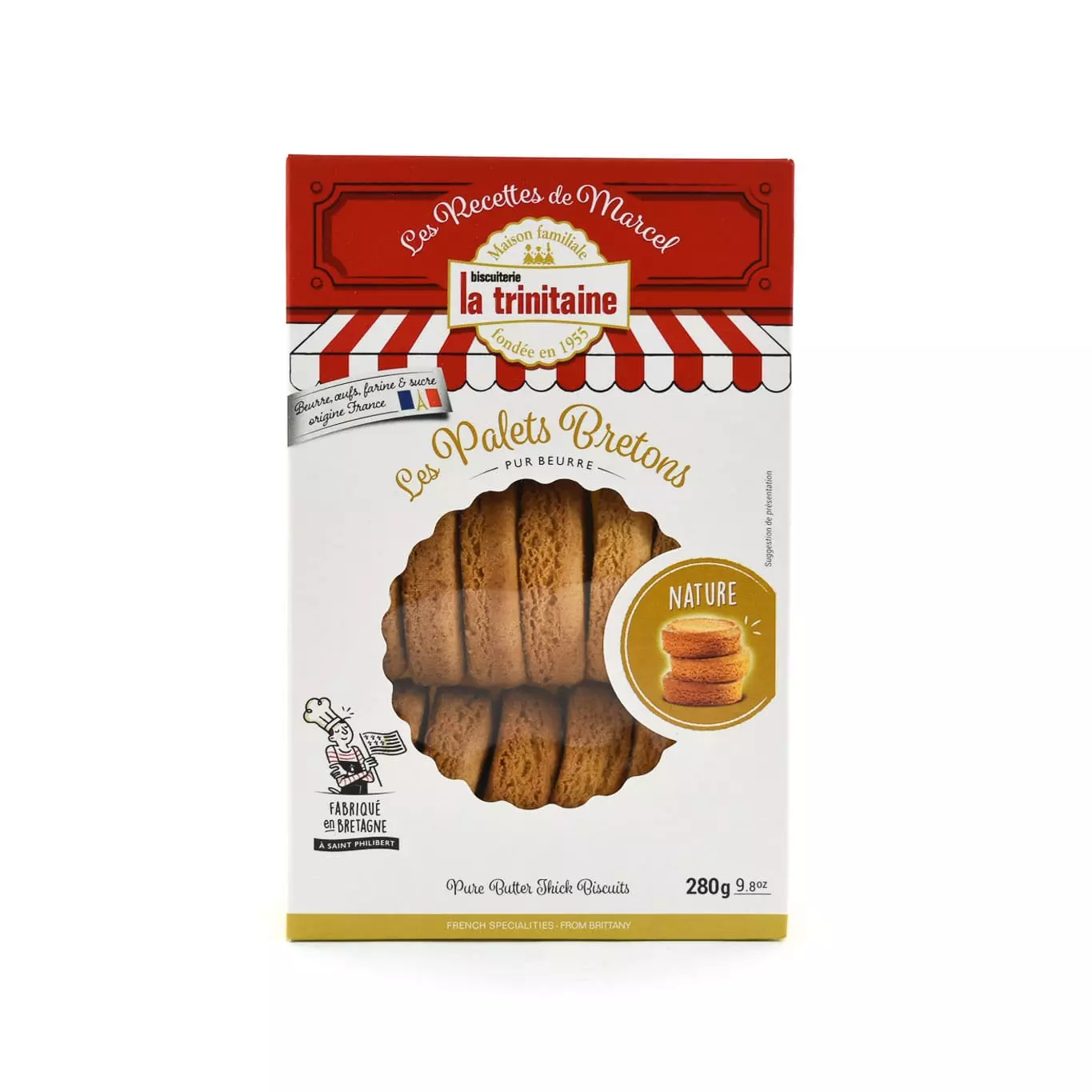 Biscuiterie La Trinitaine Pure Butter Breton Palets 280g Ingredients 3 Biscuiterie La Trinitaine Pure Butter Breton Palets 280g Ingredients