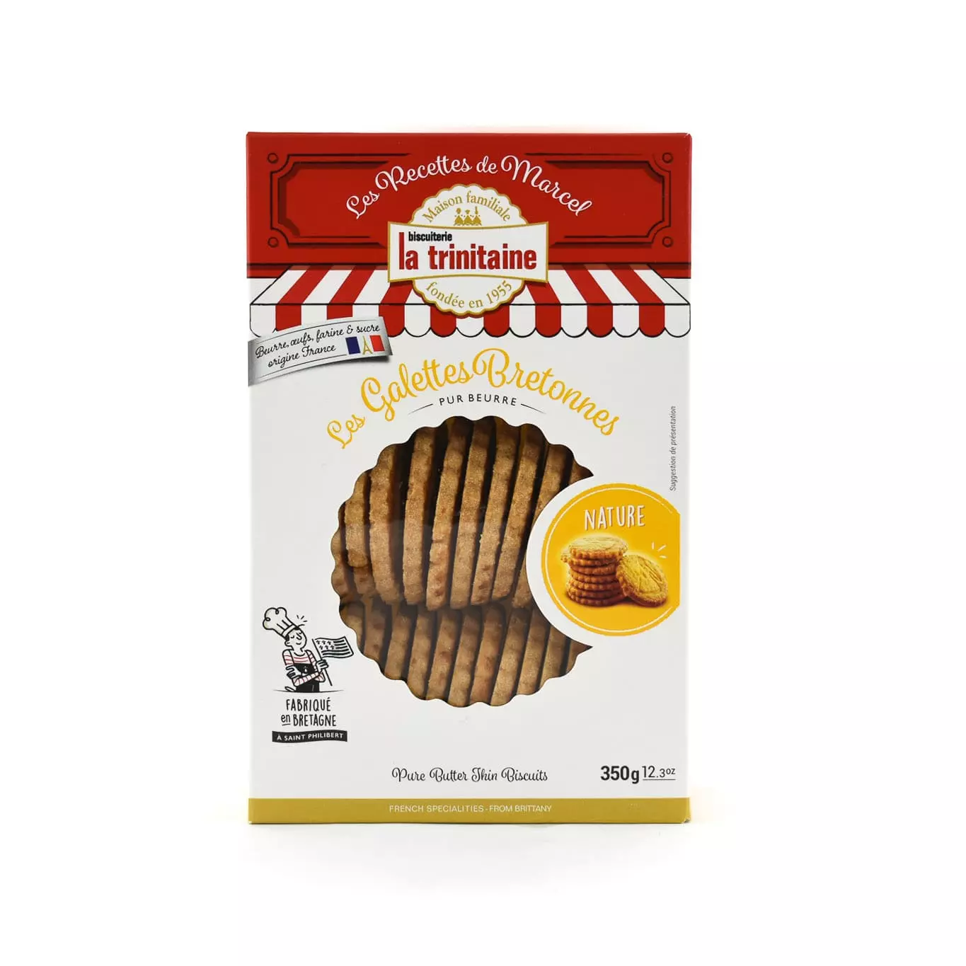 Biscuiterie La Trinitaine Pure Butter Breton Galettes 350g Ingredients 3 Biscuiterie La Trinitaine Pure Butter Breton Galettes 350g Ingredients