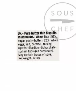 Biscuiterie La Trinitaine Pure Butter Breton Galettes 350g Ingredients