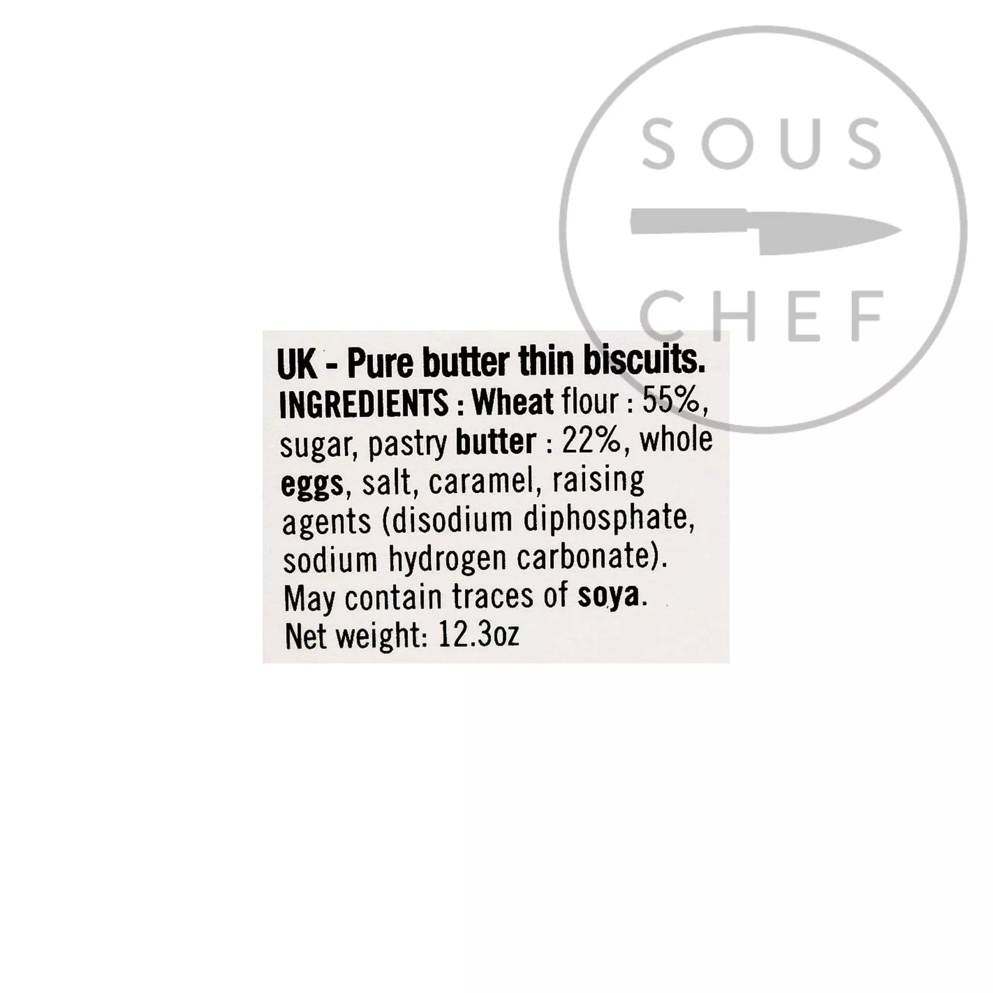 Biscuiterie La Trinitaine Pure Butter Breton Galettes 350g Ingredients 4 Biscuiterie La Trinitaine Pure Butter Breton Galettes 350g Ingredients