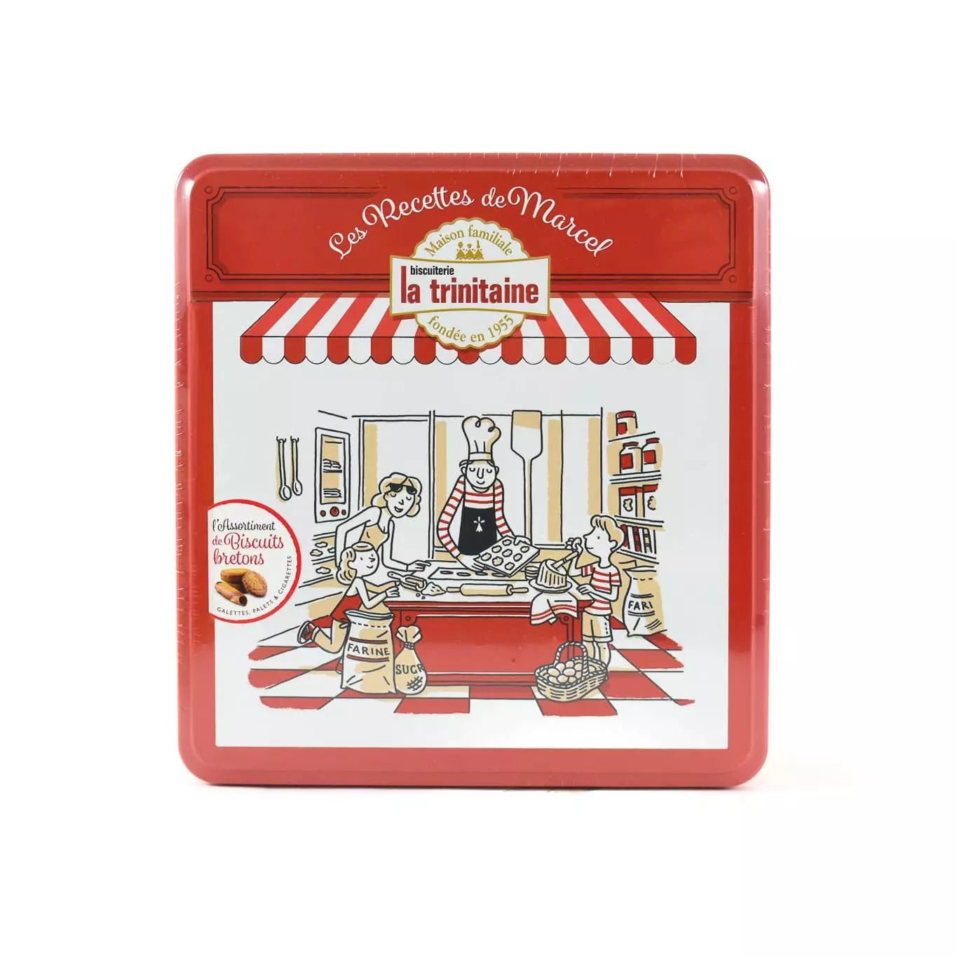 Biscuiterie La Trinitaine Breton Butter Biscuit Selection In Tin 600g Ingredients 3 Biscuiterie La Trinitaine Breton Butter Biscuit Selection In Tin 600g Ingredients