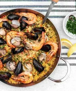 De Buyer Mineral B Paella Pan 32cm Cookware