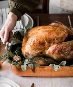 De Buyer Copper & Stainless Steel Roasting Tin 35cm X 25cm