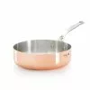 Cookware De Buyer Inocuivre Copper Straight Sided Saute Pan With Stainless Steel Handle 24cm