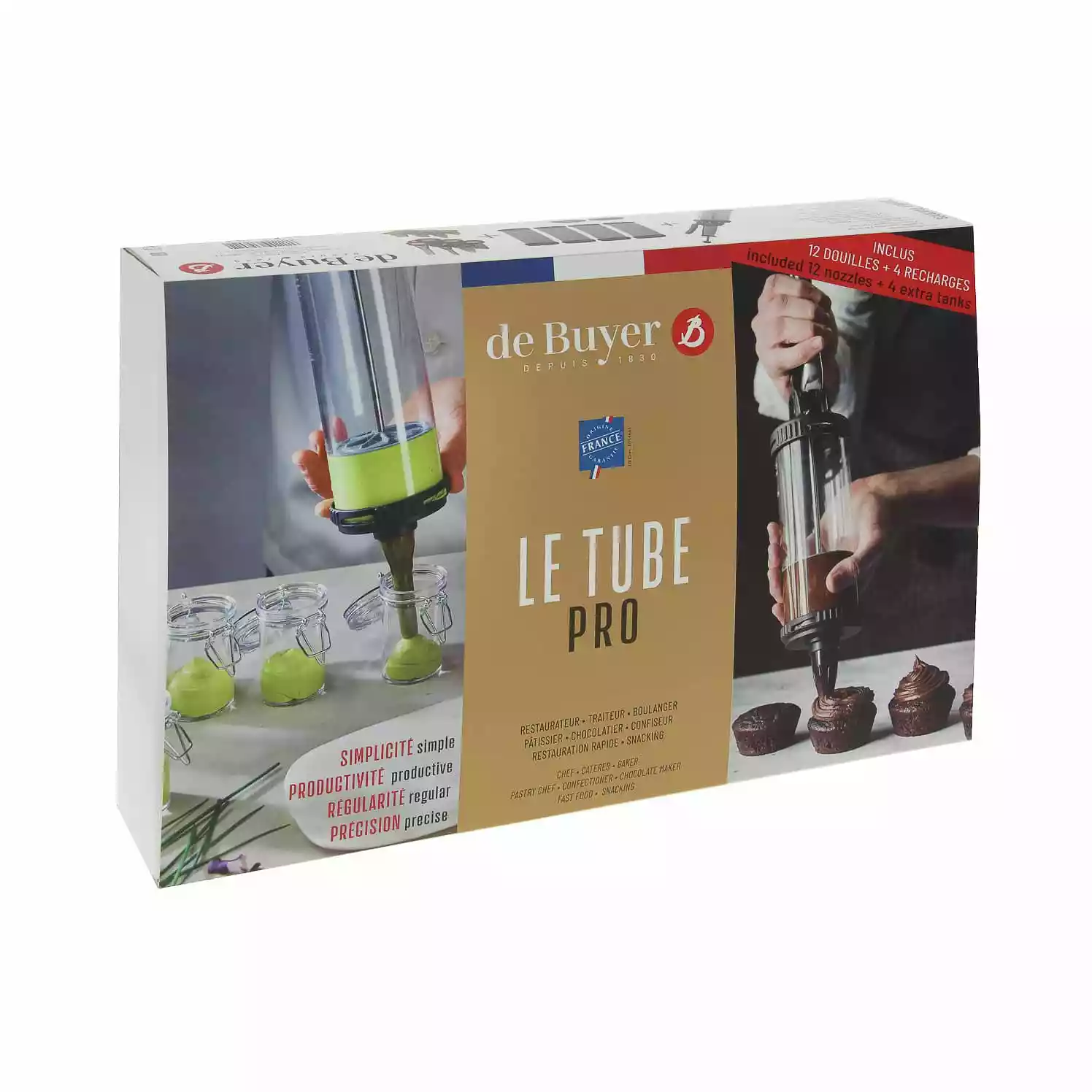 De Buyer 'Le Tube' Pro Pastry Syringe 9 De Buyer 'Le Tube' Pro Pastry Syringe