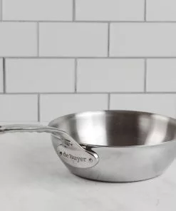 Cookware De Buyer Affinity Stainless Steel Curved Saute Pan 24cm
