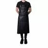 Dutchdeluxes Extra Long Leather Zipper Apron In Classic Black 2 Dutchdeluxes Extra Long Leather Zipper Apron In Classic Black