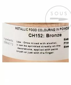 Deco Relief Flavours & Colours Edible Bronze Shimmer Dust 25g