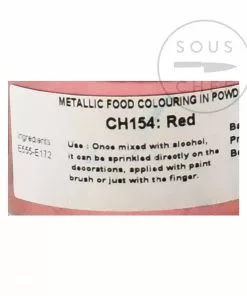 Deco Relief Ingredients Edible Red Metallic Shimmer Dust 25g 9 Deco Relief Ingredients Edible Red Metallic Shimmer Dust 25g