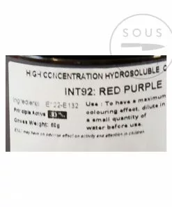 Deco Relief Intense Purple Food Colour 50g Ingredients