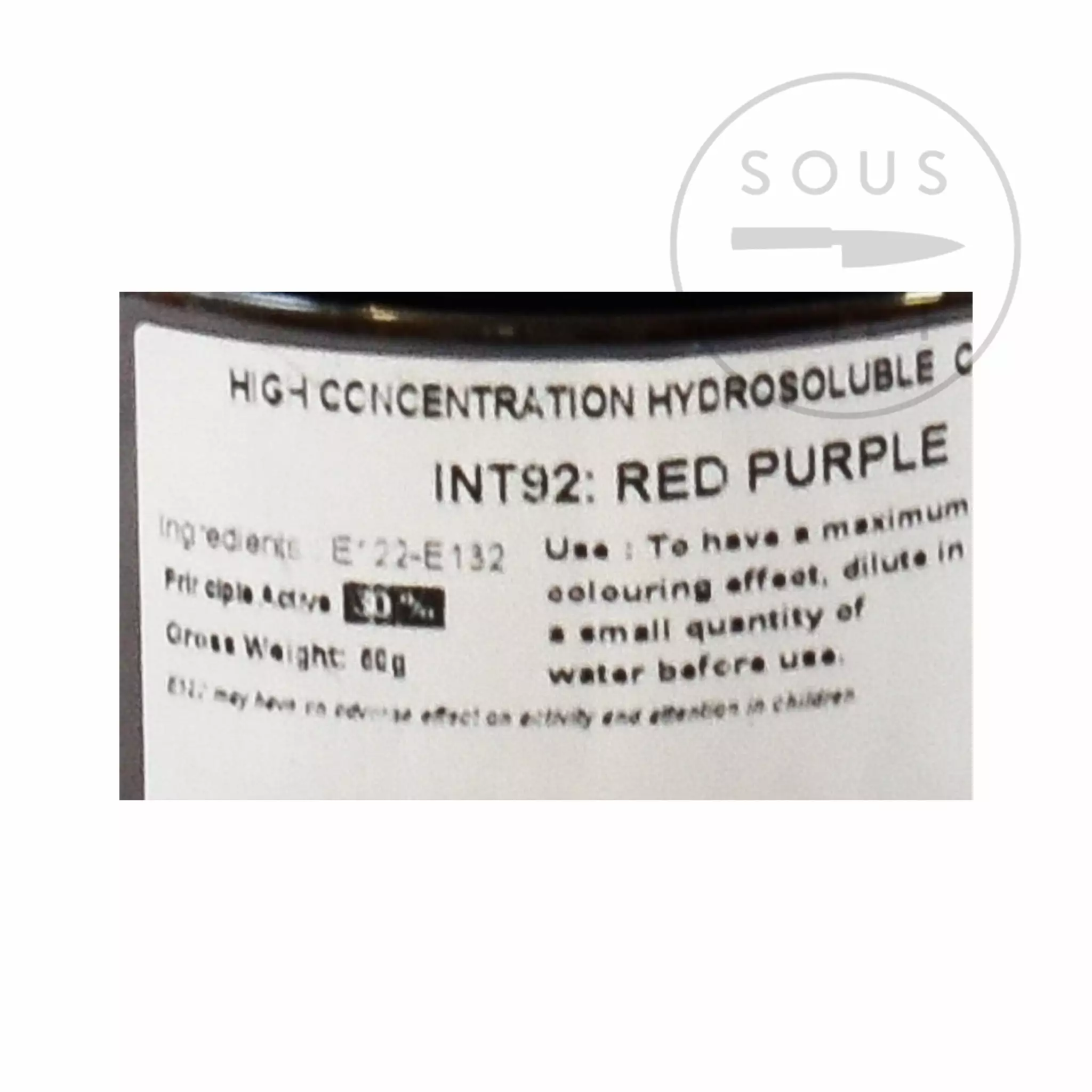 Deco Relief Intense Purple Food Colour 50g Ingredients 4 Deco Relief Intense Purple Food Colour 50g Ingredients