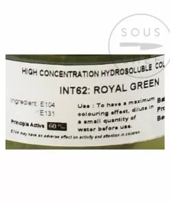 Deco Relief Intense Green Food Colour 50g Ingredients