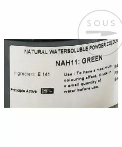 Deco Relief Ingredients Professional Natural Green Food Colour 50g