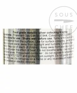 Deco Relief Edible Silver Spray 300ml Ingredients