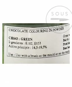 Deco Relief Green Gloss Food Colour For Chocolate 20g Ingredients 7 Deco Relief Green Gloss Food Colour For Chocolate 20g Ingredients